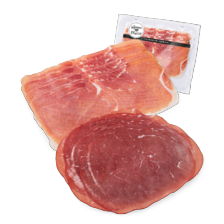 Runderrookvlees of serrano ham